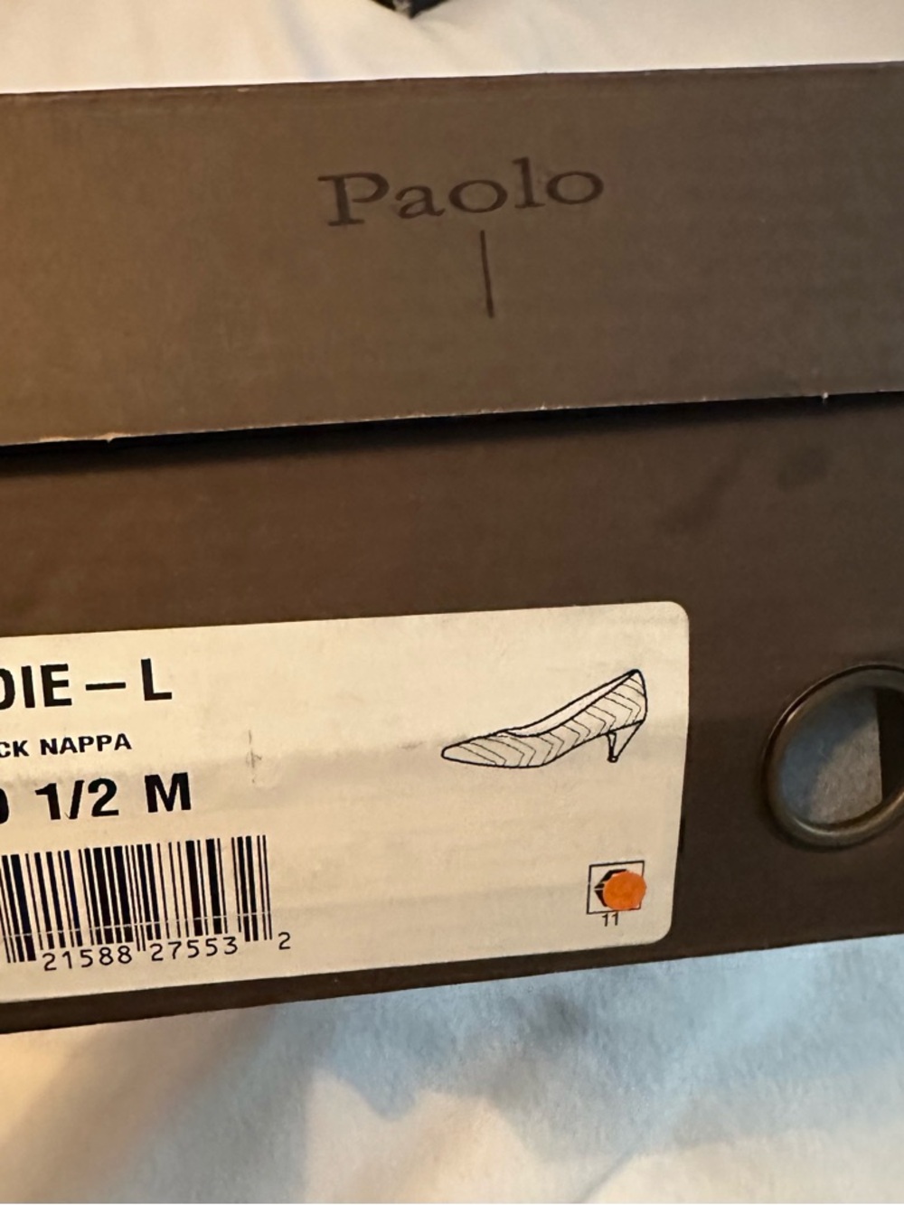 Linea Paolo Odie Pointed Toe Chevron Quilted Pump 9.5 Kitten Heel Black NIB New - Picture 6 of 6